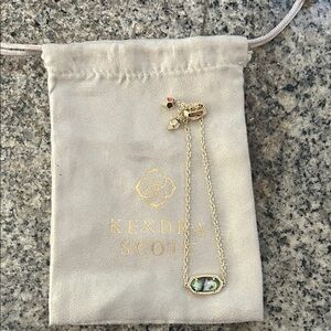 Kendra Scott Gold Bracelet with Iridescent Stone